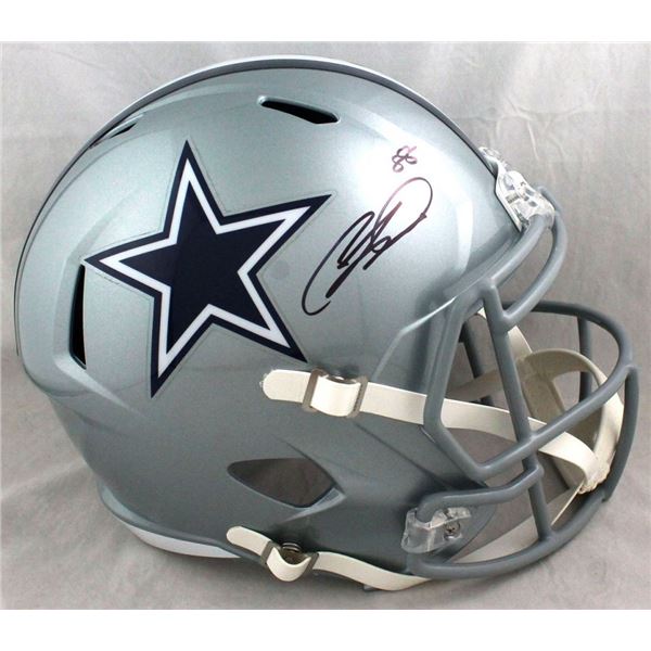 CeeDee Lamb Signed Cowboys Full-Size Speed Helmet (Fanatics Hologram)
