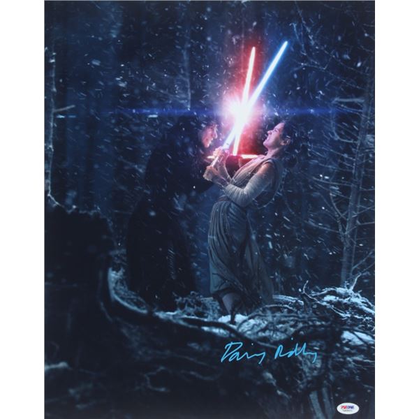 Daisy Ridley Signed "Star Wars: The Force Awakens" 12x18 Photo (PSA COA)