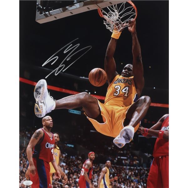 Shaquille O'Neal Signed NBA Basketball Photo (JSA COA)