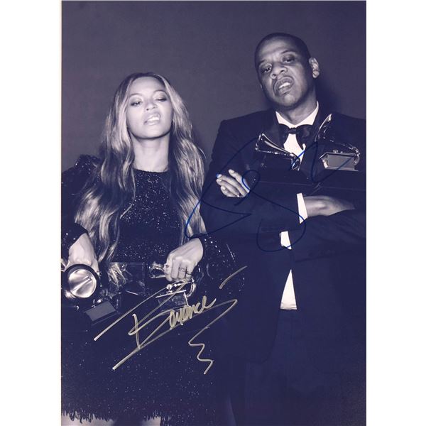 BEYONCE & JAY-Z AUTOGRPAHED PHOTO