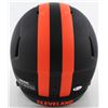 Image 3 : JARVIS LANDRY CLEVELAND BROWNS AUTOGRAPHED ECLIPSE ALTERNATE SPEED AUTHENTIC HELMET (FANATICS HOLO)
