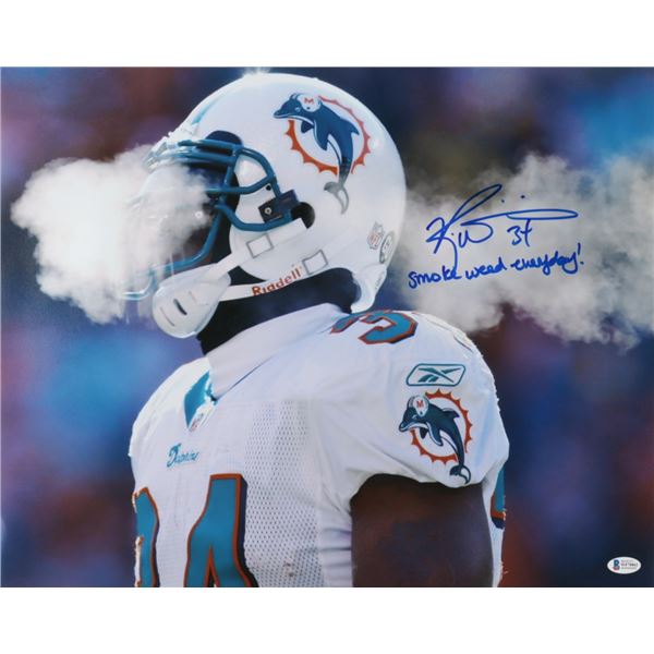 RICKY WILLIAMS AUTOGRAPHED 8X10 PHOTO W/SMOKE WEED EVERYDAY (BECKETT COA)