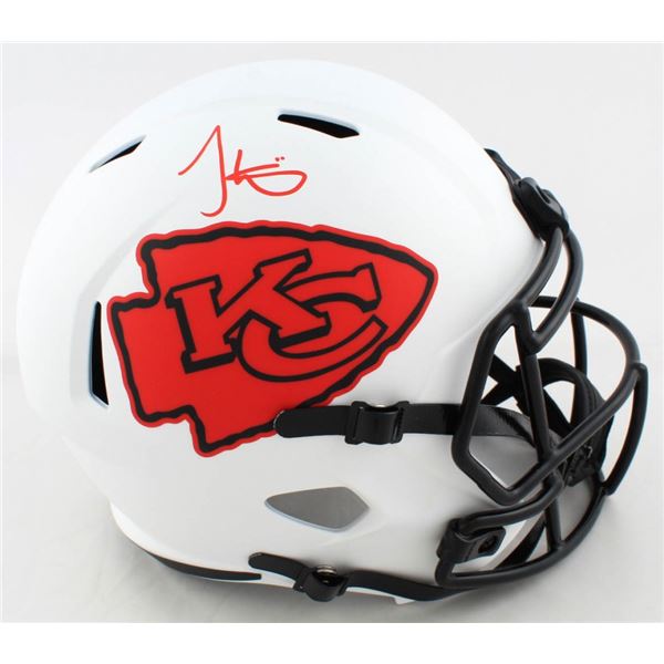 TYREEK HILL SIGNED CHIEFS FULL-SIZE LUNAR ECLIPSE ALTERNATE SPEED HELMET (BECKETT COA)