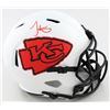 Image 1 : TYREEK HILL SIGNED CHIEFS FULL-SIZE LUNAR ECLIPSE ALTERNATE SPEED HELMET (BECKETT COA)