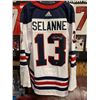 Image 1 : TEEMU SELANNE SIGNED ADIDAS JETS JERSEY (AJ SPORTS HOLOGRAM)