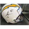 Image 1 : ANTONIO GATES SIGNED CHARGERS FULL-SIZE SPEED REP HELMET (BECKETT COA)