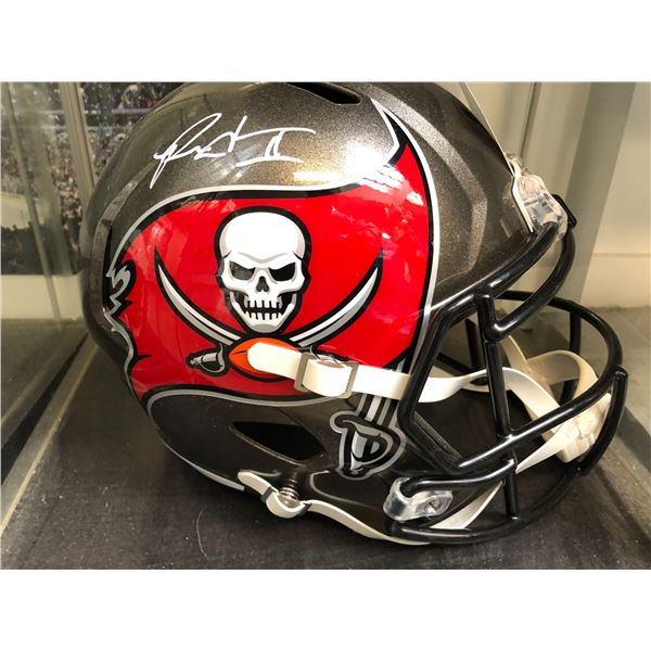 RONALD JONES II AUTOGRAPHED BUCCANEERS FULL-SIZE SPEED REP HELMET (BECKETT)