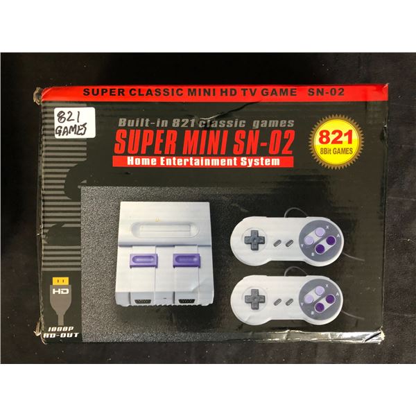 SUPER MINI SN-02 VIDEO GAME ENTERTAINMENT SYSTEM