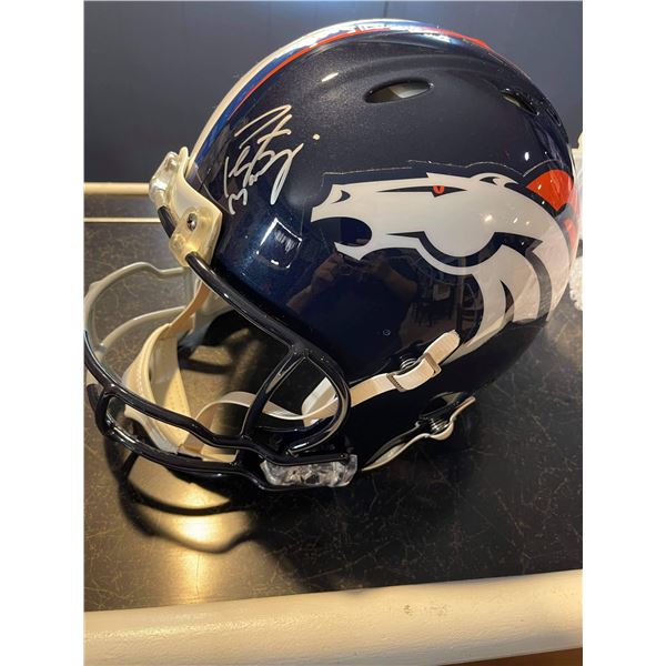 PEYTON MANNING AUTOGRAPHED BRONCOS/COLTS FULL-SIZE SPEED AUTHENTIC HELMET (COA)