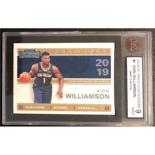 2019-20 PANINI CONTENDERS #1 ZION WILLIAMSON DRAFT CLASS 2019 (KSA 9)