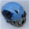 Image 1 : CHRISTIAN McCAFFREY SIGNED PANTHERS FULL-SIZE SPEED REP HELMET (COA)