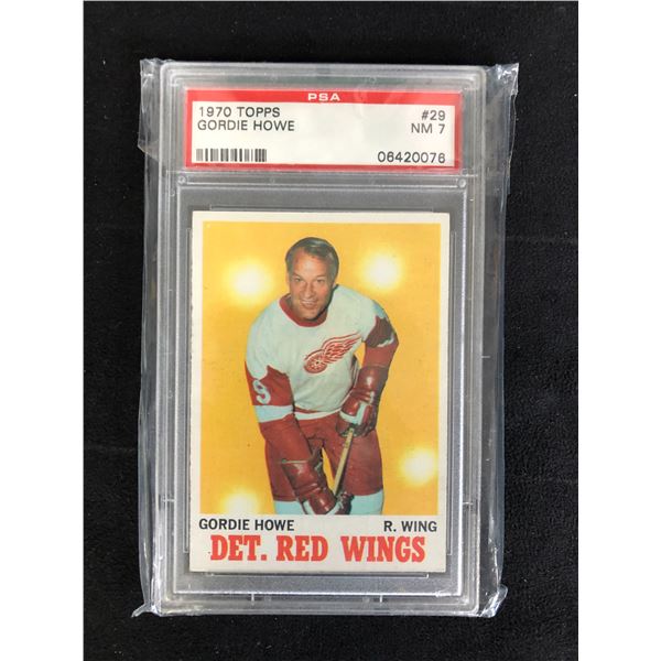 1970-71 TOPPS #29 GORDIE HOWE (PSA 7)