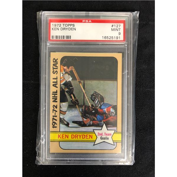 1972 TOPPS #127 KEN DRYDEN (PSA 9)