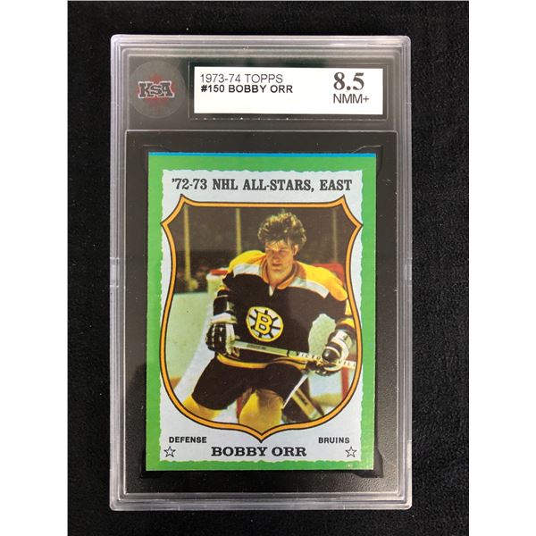 1973-74 TOPPS #150 BOBBY ORR (KSA 8.5)