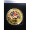 Image 2 : MICHAEL JORDAN COMMEMORATIVE COIN w/ DISPLAY BOX & CERTIFICATE