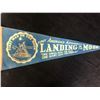 Image 1 : 1969 VINTAGE ORIGINAL APOLLO 11 "FIRST LANDING ON THE MOON" PENNANT (ARMSTRONG, ALDRIN, & COLLINS)