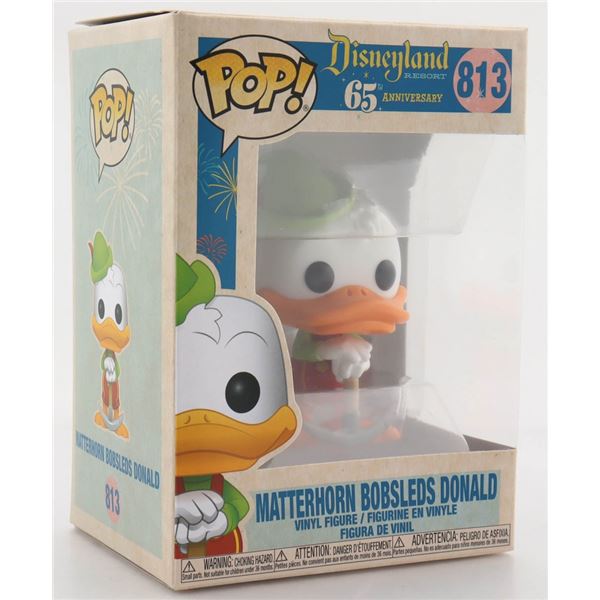 FUNKO POP! DISNEYLAND: 65th ANNIVERDARY DONALD DUCK MATTERHORN BOBSLEDS DONALD #813 VINYL FIGURE