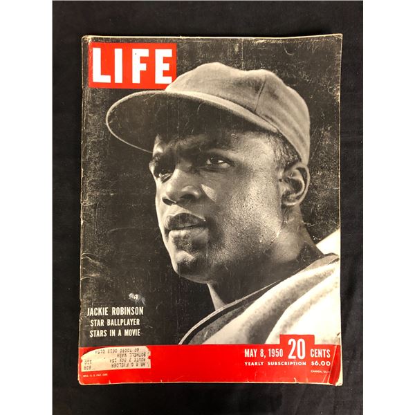 LIFE MAGAZINE "JACKIE ROBINSON COVER" MAY 8TH, 1950 ISSUE