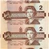 Image 3 : UNCUT SHEET OF 1986 CANADIAN $2 DOLLAR BILLS (UNCIRCULATED)