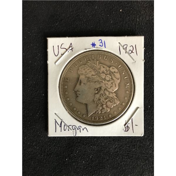1921 USA MORGAN SILVER DOLLAR