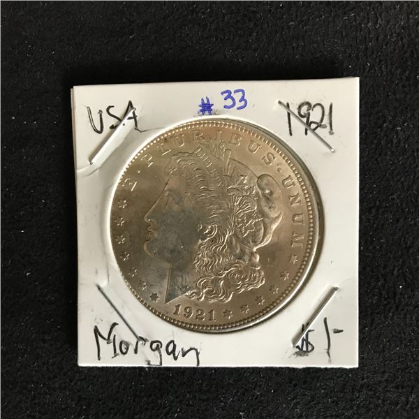 1921 USA MORGAN SILVER DOLLAR