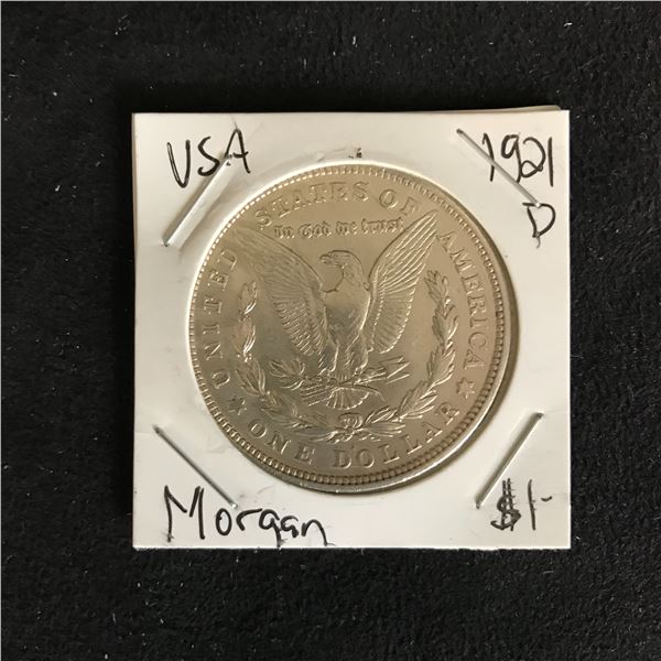 1921 USA MORGAN SILVER DOLLAR