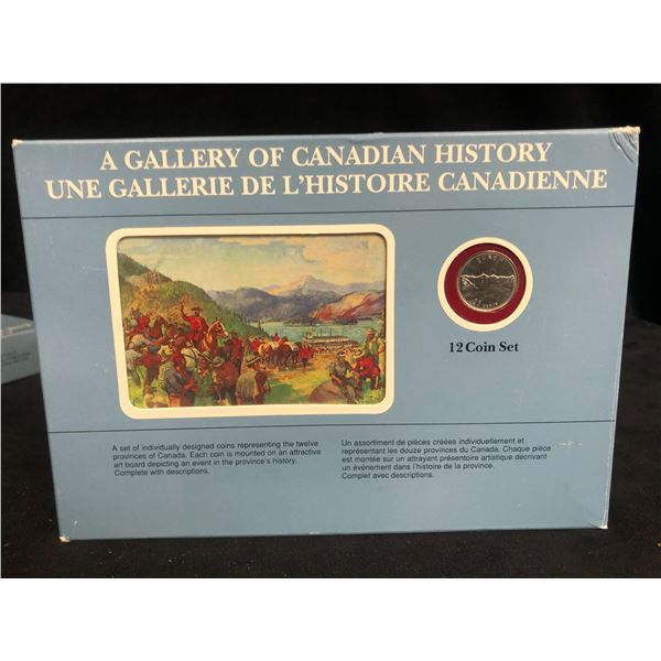 A GALLERY OF CANADIAN HISTORY 12 COIN SET