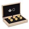 Image 1 : 2020 Canada 1/10oz Tribute to Alex Colville - 1967 1-Cent to $1 6-coin Fine Gold Set. All coins are 