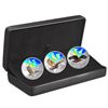 Image 1 : 2019 Canada $30 Majestic Birds in Motion Fine Silver 3-coin Set (Missing outer sleeve & Canada Geese
