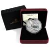 Image 1 : 2014 Canada $50 Swimming Beaver 5oz Fine Silver Coin (Black marker on display box). TAX Exempt