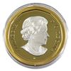 Image 2 : *2019 Canada $1 Big Coin Reverse Gold Plated 5oz Fine Silver Coin Encapsulated in Supplied Holding T