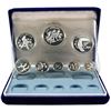 Image 1 : 1974 Coinage of Belize 8-coin Solid Sterling Silver Proof Set Minted by the Franklin Mint In All Ori