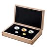 Image 1 : 2014 Canada Majestic Maple Leaves 5-coin Silver, Gold & Platinum Set in Deluxe Display Box. This set