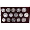 Image 1 : *1993-2008 Slovakia Republic  54-coin Brilliant Uncirculated Coin Set with Rare non-issued Pure gold