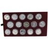 Image 2 : *1993-2008 Slovakia Republic  54-coin Brilliant Uncirculated Coin Set with Rare non-issued Pure gold