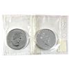 Image 2 : 2003 & 2004 Canada 1oz .9999 Fine Silver Maple Leafs in Original Sealed Mint Plastic. 2pcs (TAX Exem