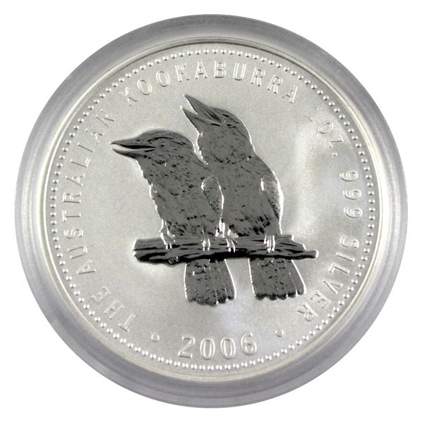 2006 Australia 1oz .999 Fine Silver Kookaburra. TAX Exempt