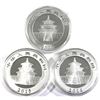 Image 2 : 2014, 2015 & 2016 China 1oz .999 Fine Silver Pandas in Capsules. 3pcs (TAX Exempt)