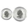 Image 2 : 2021 Australia 1/2oz & 1oz Year of the Ox .9999 Fine Silver Coins in Capsules. 2pcs (TAX Exempt)