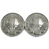 Image 1 : 2021 Austria 1oz .999 Fine Silver Philharmonics. 2pcs (TAX Exempt)