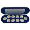 Image 1 : 1990-1994 Canada Aviation Complete Sterling Silver 10-coin Set #1 in Original Deluxe Display Case