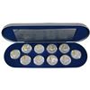 Image 1 : 1995-1999 Canada Aviation Complete Sterling Silver Set 10-coin Set #2 in Original Deluxe Display Cas