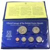 Image 1 : 1974 British Virgin Islands 6-coin Uncirculated Specimen Set. Contains a sterling silver $1 with 0.7