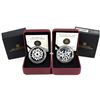 Image 1 : 2011 Canada $20 Crystal Snowflake - Emerald & 2011 $20 Small Crystal Snowflake - Montana Fine Silver