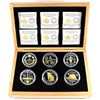 Image 1 : 2015 Canada Legacy of the Nickel 6-Coin Gold Plated Fine Silver Set in Deluxe Box (Capsules are ligh