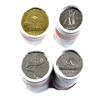 Image 1 : 2018 Canada 5-cent, 10-cent, 25-cent & Loon $1 Special Wrap First Strike Original Rolls. 4pcs