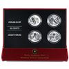 Image 1 : 2005 Canada 50-cent Toronto Maple Leafs Hockey Legends 4-Coin Set in Red Display Case with COA.