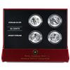 Image 1 : 2005 Canada 50-cent Toronto Maple Leafs Hockey Legends 4-Coin Set in Red Display Case with COA.