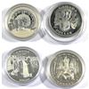 Image 1 : 2007-2014 Canada Proof Silver Dollars in Capsules - 2007 Celebration of the Arts, 2013 Arctic Expedi
