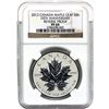 Image 1 : 2013 Canada $5 25th Anniversary of the Silver Maple Leaf Reverse Proof 1oz Fine Silver NGC Certified